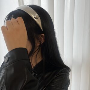 실버 헤어밴드